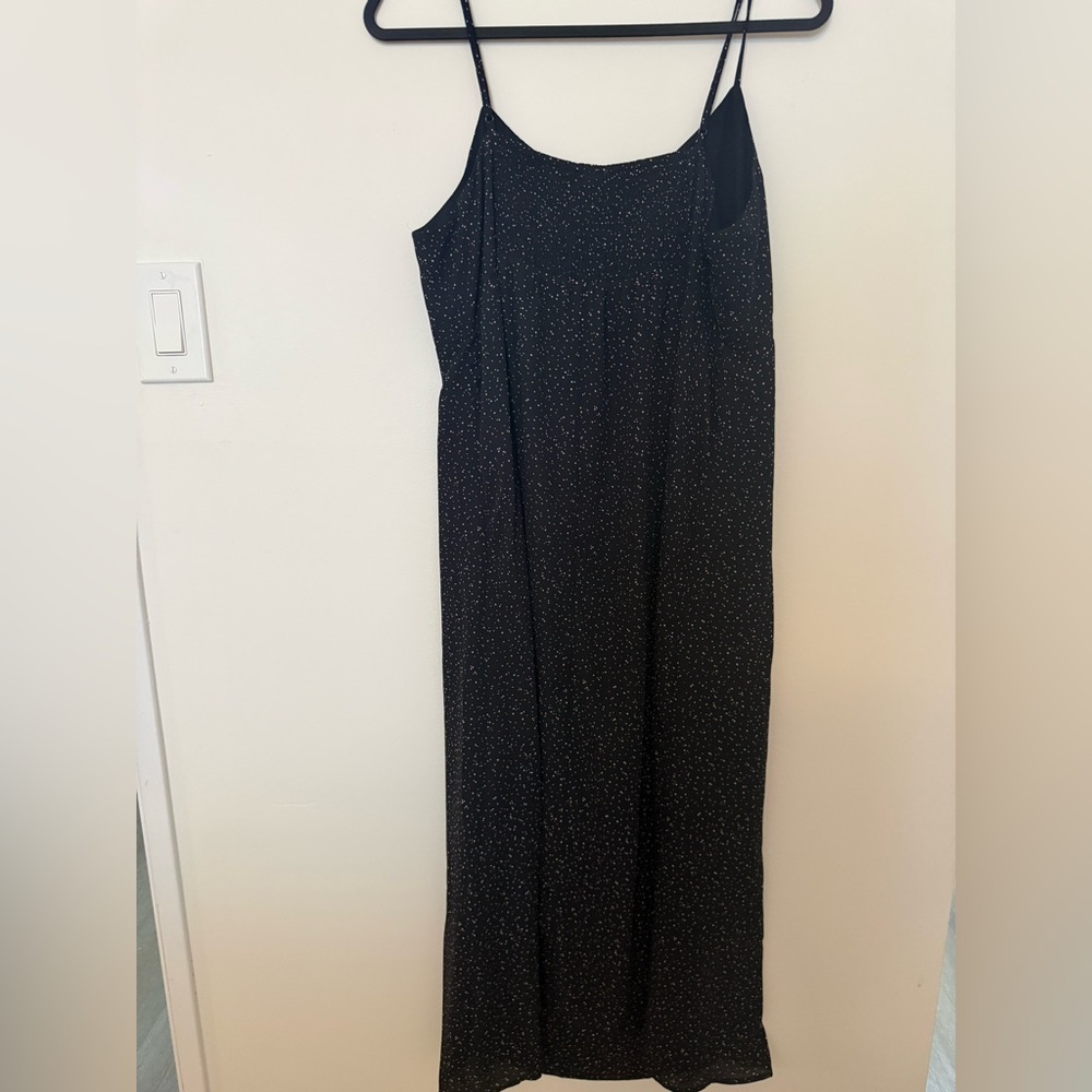 Reitmans Black and Pink Speckled Midi/Maxi Dress